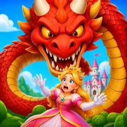 Значок Girl Rescue Dragon Puzzle